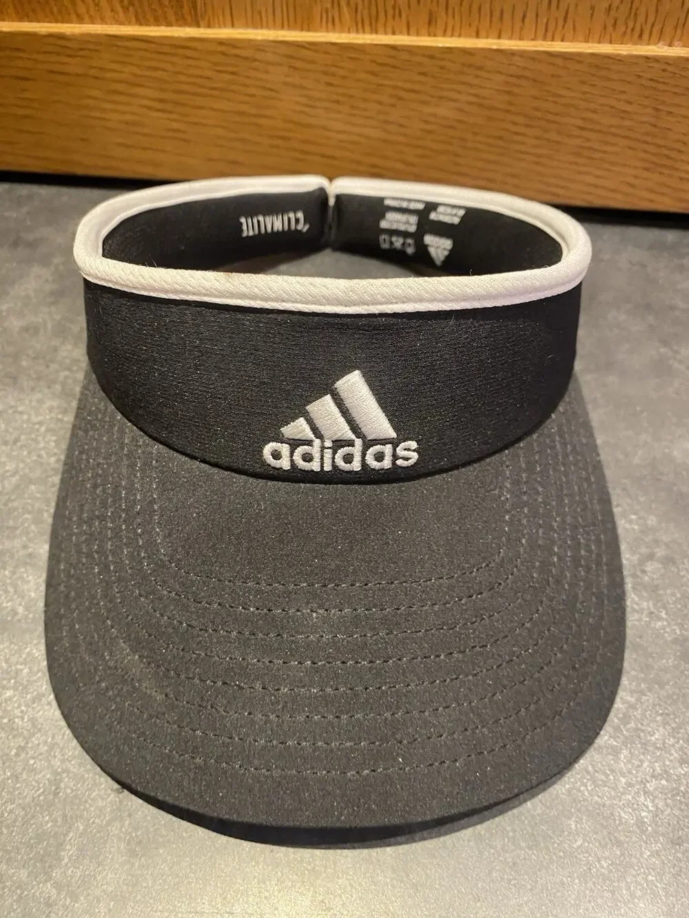 Adidas Aeroready Black Classic Clamp Visor Style Climate , One Size